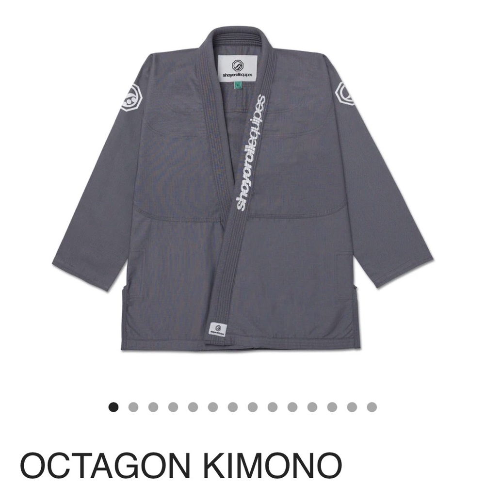 Shoyoroll Octagon Men's Kimono Jacket Grey